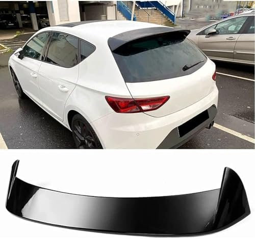 UEMATU Auto Heckspoiler für Seat Leon MK3 5F FR 2012-2020, Hinten Spoiler Spoilerlippe, Kratzfeste Kofferraum Heckspoiler Flügel Lippe Dachspoiler Heckflügel, Styling Zubehör