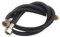 Manguera Ducha Plomería Manguera Cocina Grifo Grifo Agua Suministro Mangueras Negro Flexible Nylon 3/8 TUBO 1/2 Accesorios de baño de mezclador frío Manguera De Ducha (Tamaño : 50CM)