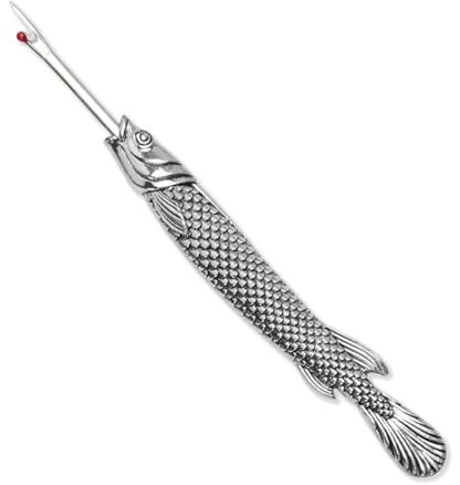 Teksome Taglia asole, Taglia asole per Cucire - Tagliafili, Taglia asole a Forma di Pesce retrò in Metallo | Strumento per Rimuovere Filo in Lega e Acciaio Inossidabile, Dispositivo per Rimuovere