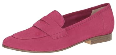 CAPRICE Damen Slipper aus Leder Elegant, Lila (Fuchsia Suede), 37 EU