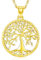 Collier Arbre de Vie en Argent Sterling 925, Pendentif Arbre de vie Yggdrasil Plaqué Or avec Chaîne, Collier Arbre Généalogique Cadeau Bijoux pour Femme Filles