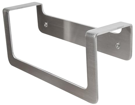 Croydex Columba Towel Ring Holder | Bathroom Accessories | Industrial Style | Stainless Steel Bracket | Fixings Included