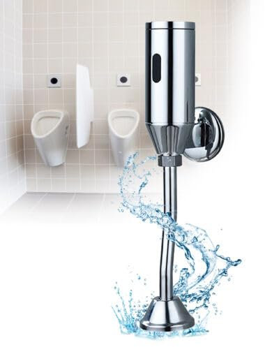 Urinal Druckspüler Automatischer Urinal Spülventil Sensor G1/2 * Druckspüler Urinal Utomatisches Spülungsventil Berührungsloses Ventil Geeignet für Wasserdruck 0.05-0.8mpa