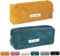 XoeLLe 2 Stück Federmäppchen, Cord-Stoff Pencil Case, Mäppchen mit Praktischem Reißverschluss, Tragbares Federmappe, Federtasche Ansprechend Aufzubewahren Schreibutensilien (Grün+Gelb)