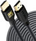 PowerBear Cable HDMI 4K de 20 m|18 Gbps de alta velocidad HDMI de nailon trenzado y conectores dorados, 4K @ 60 Hz, Ultra HD, 1080P, ARC y CL3 certificado para ordenador portátil, monitor, PS5, PS4 y