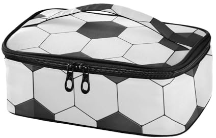 famyily Lonchera térmica moderna para hombres, diseño de fútbol, fútbol y fútbol americano