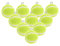 Operitacx Schmuck Charms 10 Stücke 3d Mini Tennis Schlüsselanhänger Sport Themen Zubehör