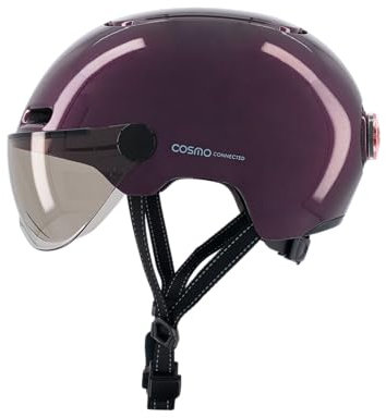 Cosmo Connected Cosmo Fusion Casque de vélo Adulte Unisexe, Violet Brillant, Taille Unique