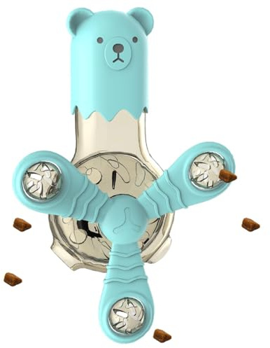 Dog Dispenser Toy, Pet Windmill Turntable Feeder, Dog Tooth Cleaning Toy, Funny Interactive Pet Game, Treat Dispenser for Indoor Cats