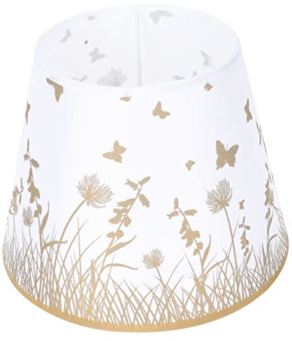 Happyyami Stoff Lampenschirm Für Nachttischlampe Dekorativer Lichtschutz Für Stehlampe Einfach Zu Installierender Lampenschirm Geeignet Für Schlafzimmer Und Wohnzimmer Warmes Lichtdesign Langlebig Und