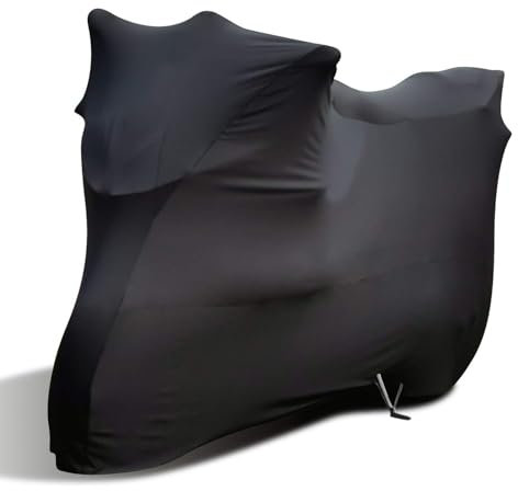 LJLBFB Bache Moto pour Yamaha Xmax 300 Xmax 300, Housse Moto Anti-Poussière Anti-Rayures Tissu élastique Respirant, Protection Douce Et Ajustée pour Garage
