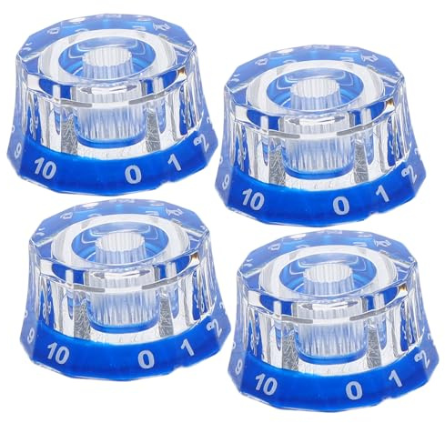 Toddmomy 4stücke Acryl-knöpfe Gitarren Top Hat Lautstärkeregler Gitarrenknöpfe Ersatz Reglerknopf Gitarrenhardware Ersatzreglerknöpfe Gitarren und Bässe