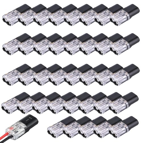 40 Stück Kabelverbinder Wasserdicht, 2-Polige 12V Stecker Für 18-22 AWG Kabel. Schnelle Crimp-Verbindung, Wasserdicht Und Zuverlässig Für KFZ, LKW Und Auto-Elektrik