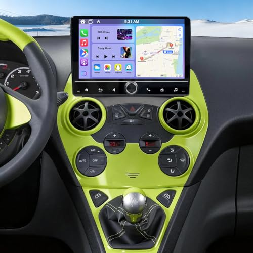 2G+64G Double Din Car Stereo for Ford Ka 2008-2014 with Wireless CarPlay and Android Auto, 10 Inch IPS Touch Screen Android 14 Car Radio Support Multimedia Player GPS Navi Bluetooth WiFi Backup Camera