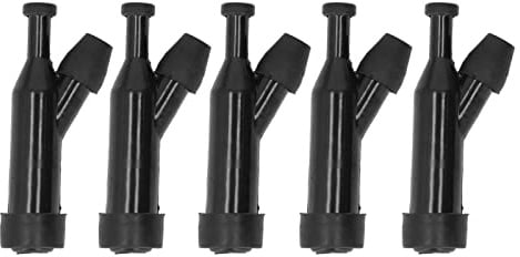 OEBUAFI Zündkerzenstecker, 5 Stück, für GX120 GX140 GX160 GX200 GX240 GX270 GX340 GX390 Motoren, Generator, Rasentraktor, Motorhacke, Ersatzkappe aus ABS-Material für Gartengeräte