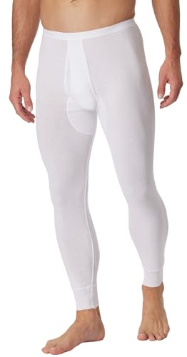 Schiesser Herren Lange Mit Eingriff - Original Feinripp Unterhose, Weiss_005135, XXL EU