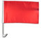Autofahne Autoflagge Einfarbig Rot - 30 x 40 cm