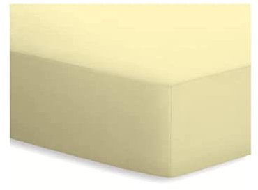 schlafgut Spannbetttücher Mako-Jersey 50041 Kamille - 008 100x200 cm