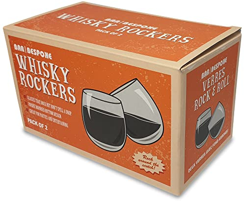 CKB LTD Bar Originale Whiskey-Wippen aus Glas, transparent, 2 Stück