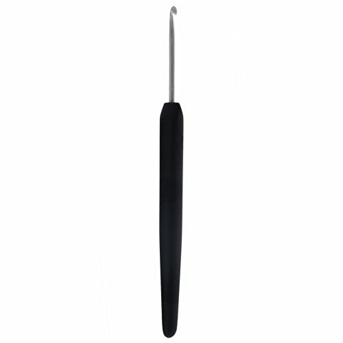 KnitPro Aluminium Crochet Hook softgrip 5.00mm Black - 3pcs