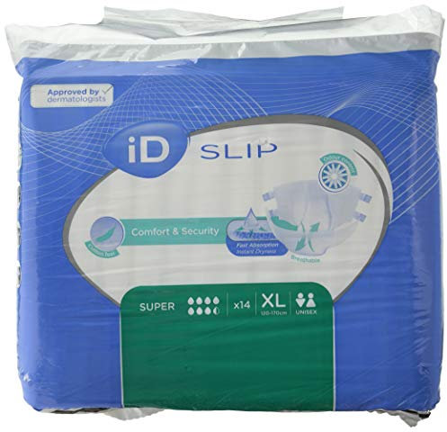 ID Expert Inkontinenz Einweg-Super-Pads, X-Large (120–170 cm), 1 Packung mit 14 Stück