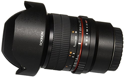 Rokinon FE14M-MFT 14mm F2.8 - Obiettivo ultra largo per micro quattro terzi e obiettivo fisso per fotocamere Olympus/Panasonic Micro 4/3, colore: Nero