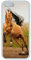 iPhone 5S Case, Unique Protective Design Soft TPU White Edge Brown Horse Case Cover for iPhone 5/5S