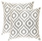 TreeWool Dekorativer Kissenbezug (40 x 40 cm, Grau) Ikat Ogee Design 100% Baumwolle (2er Pack)