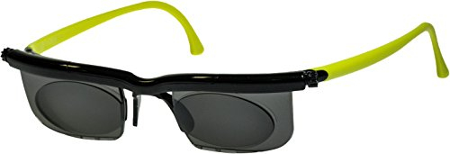 Adlens Sonnenbrille mit Sehstärke für Nah- Mittel- und Fernsichtbereich Lesebrille/schwarz grün / -1.5 Dioptrien