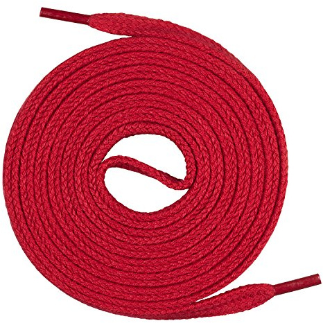Mount Swiss Schnürsenkel flach 7mm Baumwolle – 12 Farben 18 Längen 45–200cm | Sneaker, Arbeitsschuhe, Wanderschuhe, Stiefel, 6-14 Ösen, Schuhbänder, Schuhriemen, shoelaces, Senkel, Damen Herren Kinder