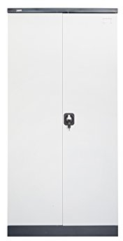 Jet-Line | Stahlschrank | Werkzeugschrank | Mehrzweckschrank | 2-türig | Moskau |dunkelgrau-weiß | Lagerschrank | Aktenschrank | Lagerausstattung | Büro | Möbel