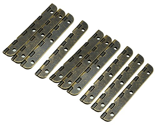 sourcing map 10 Stücke Scharniere Retro Ersatz mit Schrauben 2,56Antik Bronze DE de