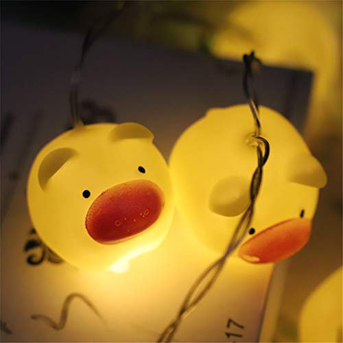 LEDs Lichterkette Cartoon Tiere Batteriebetrieben Deko für Garten, Bäume, Terrasse, Weihnachten, Hochzeiten, Innen und außen 150cm (Schweinchen)
