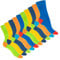 Footstar Damen und Herren Baumwoll-Socken (10 Paar) mit abgesetzter Ferse und Spitze - Multicolor 39-42