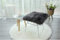 SWECOMZE Sitzkissen,Faux Lammfell Schaffell Sitzauflage Longhair Fell Optik Nachahmung Wolle Sofa Matte Lammfellimitat Teppich (Dunkelgrau,50 * 50cm)
