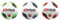 alpas 1x Fußball Arena Gr. 3, 4 & 5 Trainingsball *NEU*, Größe: 4, : weiß/Silber