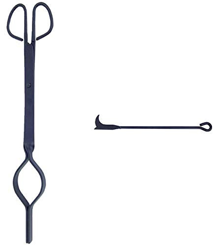 IMEX EL ZORRO 70340 Tenaza lumbre con arco (40 cm) + Atizador lumbre con Mango Normal (45 cm), 70501