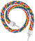 Papageien-Kletterseil, Baumwollseil, Vogelseil, Sitzstangen für Papageien, Schaukeln, Klettern, Stehspielzeug, bunt, Spiralständer, Ständer für Sittiche, Papageien, Wellensittiche, Nymphensittiche, 80