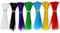 Coloured Assorted Cable Ties 140Pk 100mm x 2.5mm Nylon Plastic Zip Tie Wraps