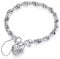 Old English Jewellers Sterling Silver Victorian Style Bracelet - Heart Padlock