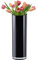 CYS Excel Vase cylindrique en verre noir (hauteur : 30,5 cm profondeur : 10,2 cm) | Plusieurs choix de tailles de vase en verre | arrangements de table de mariage