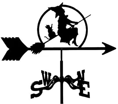 DITUDO Veletas de Viento para Tejado,Veletas de Viento para Jardin,Retro Metal Weathervanes,para jardín,Patio,decoración,indicador de dirección del Viento,Herramienta de medición Profesional