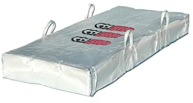 Lacers Big Bags | 10 Stück | Plattenbag Asbest | Traglast - bis 1500 kg | Schüttgutbehälter, Transportsack, Entsorgungssack | 320x125x30 cm |…