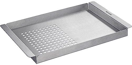 Westmark Placa para parrilla 2 en 1 – bandeja grill versátil para preparar diversos platos a la parrilla con y sin perforación – acero inoxidable