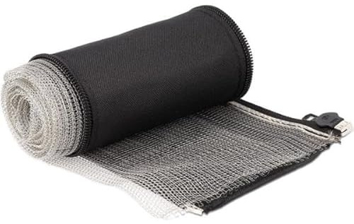 20843 - EMV Abschirmgeflechtschlauch mit Klettverschluss hitzebeständig 1 m x 30 mm schwarz