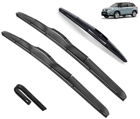 Wischerblatt-Set for vorne und hinten, kompatibel mit Suzuki Vitara LY MK4 Suzuki Escudo 2015–2023, Windschutzscheibe, Windschutzscheibe, Fenster, 241610 Bürste(Front Rear,LHD)
