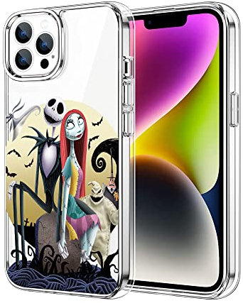 Yteund Compatible with iPhone 13 Pro Max Case, Anime Design Soft TPU Shockproof Protective Slim Clear Cases for Men Women Girl Boy (Horror-Nightmare-Christmas-6)