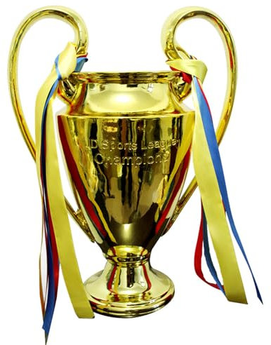 MIAOWR Trophée d'or De Football d'europe Souvenir des Champions De Football Décoration De Bureau Cadeaux pour Les Fans,16cm/6.3in