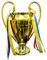 MIAOWR Trophée d'or De Football d'europe Souvenir des Champions De Football Décoration De Bureau Cadeaux pour Les Fans,16cm/6.3in