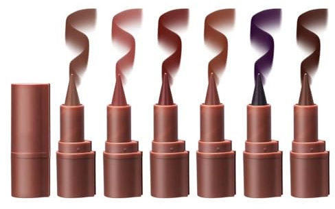 6 Stück Lipstick Lipliner 6 Colors, Lipliner Dauerhafter Lipgloss, Langlebiger und Wasserdichter Non-Stick Cup High Pigmented Lipgloss Kit, Schönheitskosmetik Geschenk für Mädchen (Set, 3g)